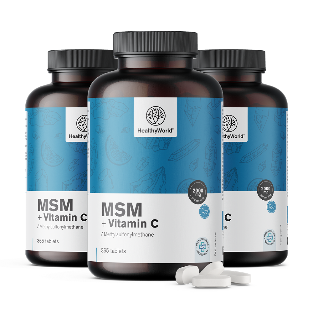 MSM 2000 mg – s vitamínom C
