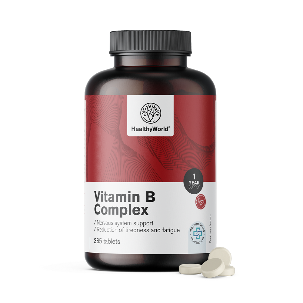 Vitamínový komplex skupiny B obsahujúci všetky vitamíny B.
