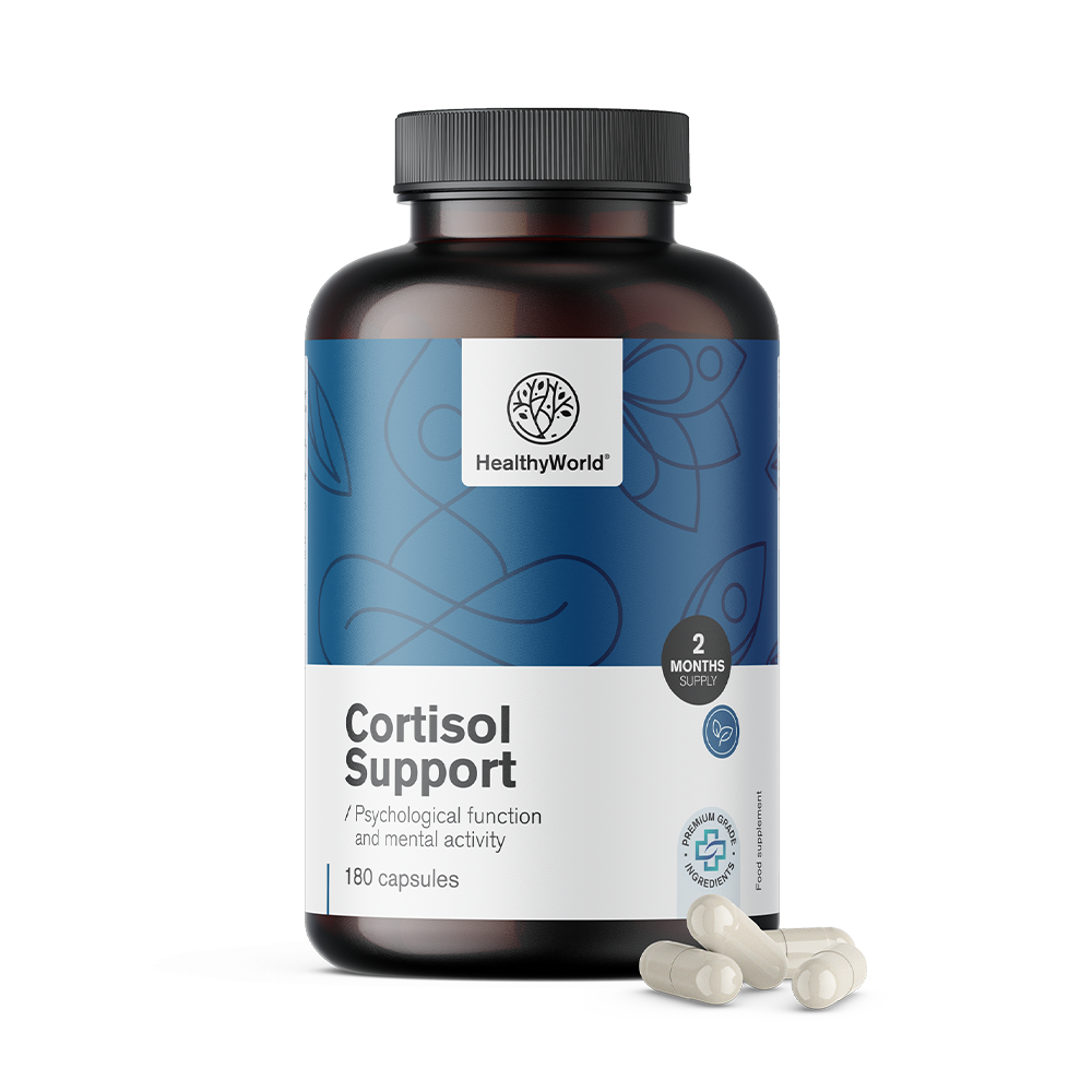 Kortizol Support kapsuly na podporu kognitívnej funkcie.