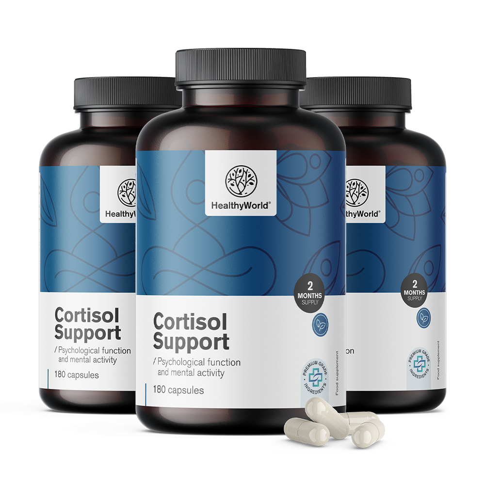 Kortizol Support kapsuly na podporu kognitívnej funkcie.