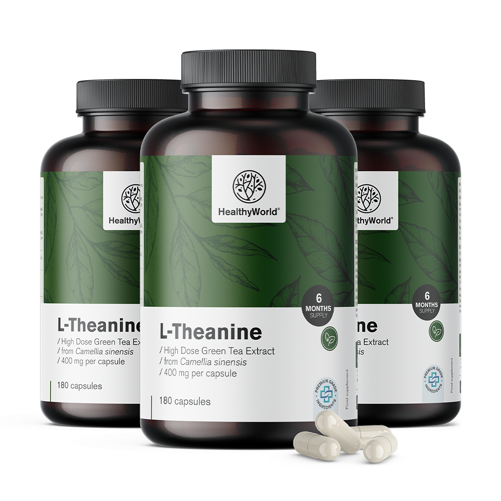L-Theanin 400 mg vo forme kapsúl.