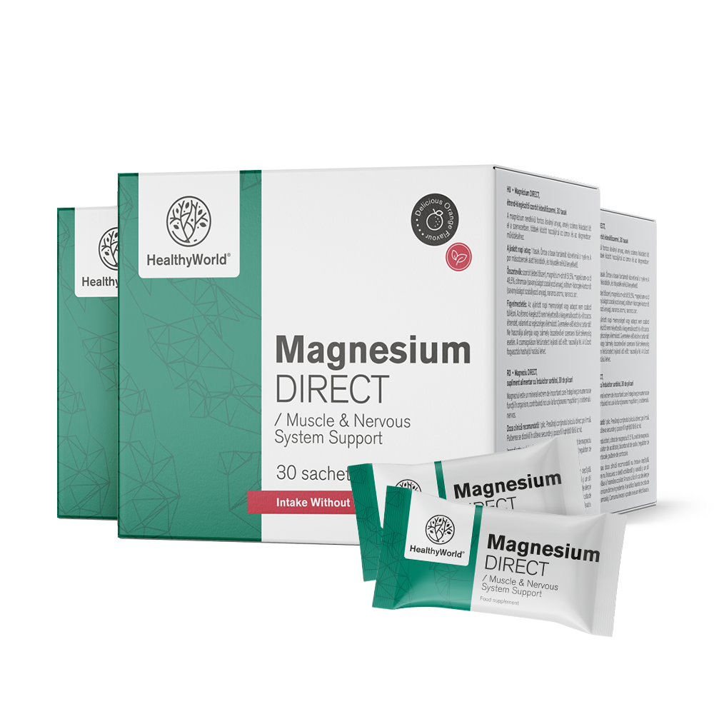 Magnezium DIRECT 400 mg s príchuťou pomaranča