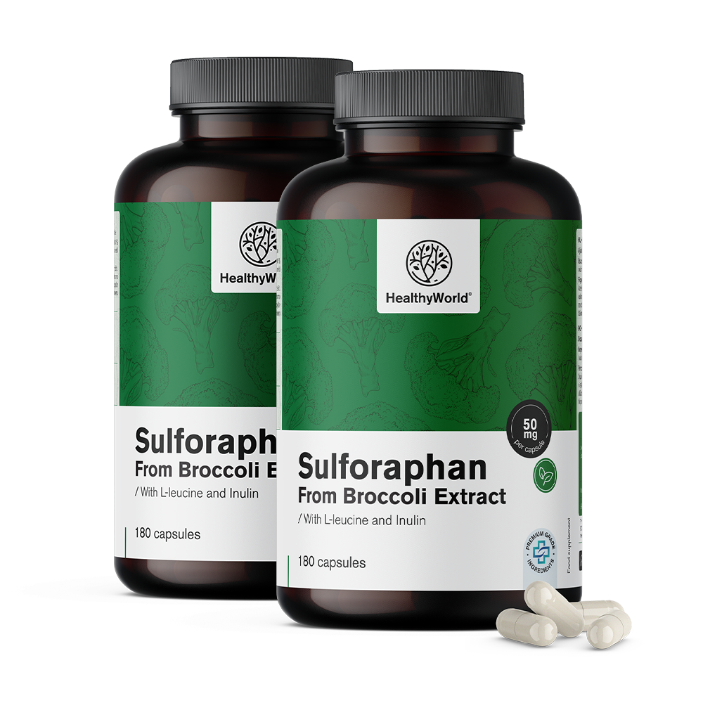 Sulforafan - zo výťažku z brokolice 50 mg.
