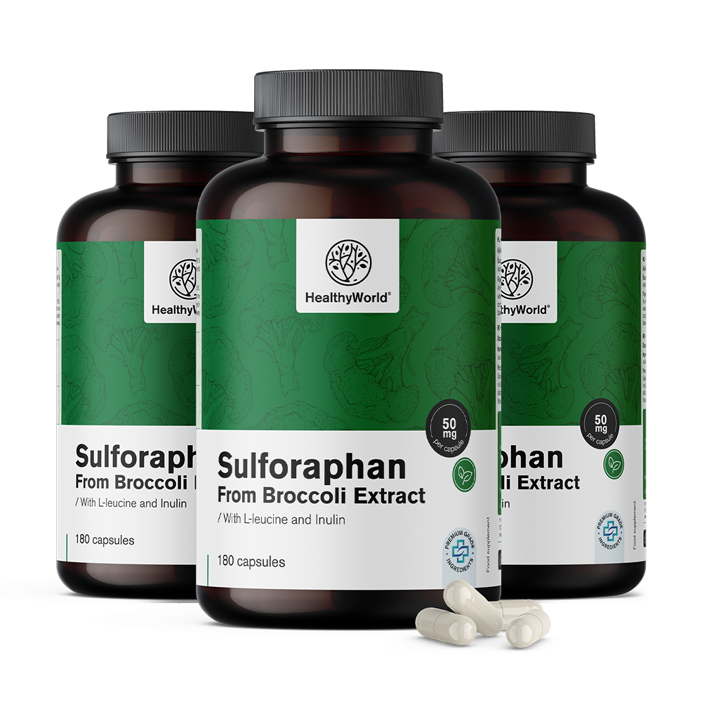 Sulforafan - zo výťažku z brokolice 50 mg.
