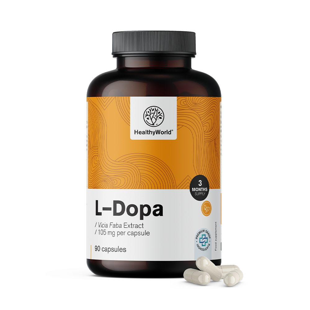L-dopa 105 mg - z extraktu bôbuL-dopa 105 mg - z extraktu bôbu