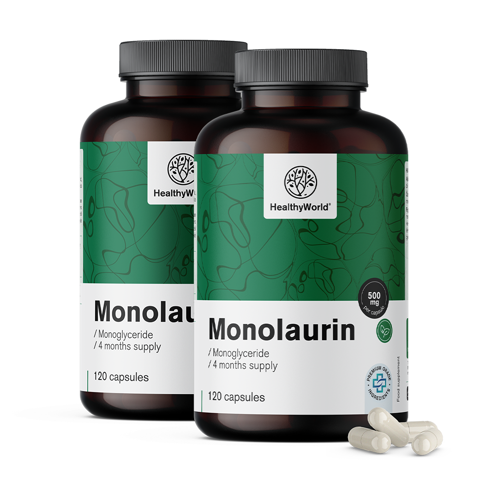 Monolaurín 500 mg vo forme kapsúl