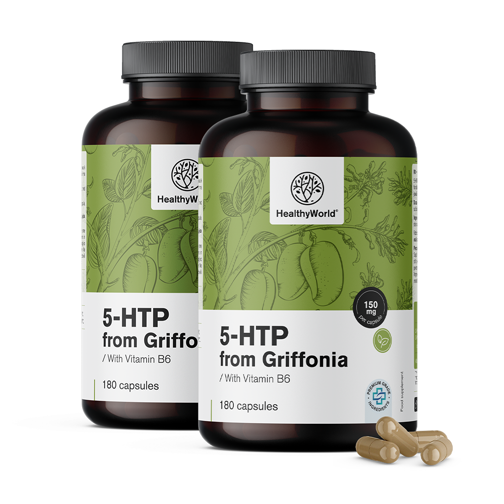 5-HTP 150 mg - Griffonia Simplicifolia.